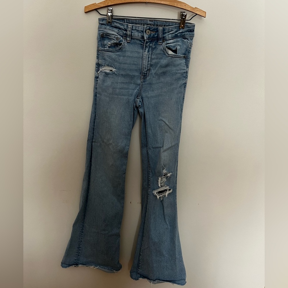 American Eagle Outfitters Light Blue Flare Jeans
